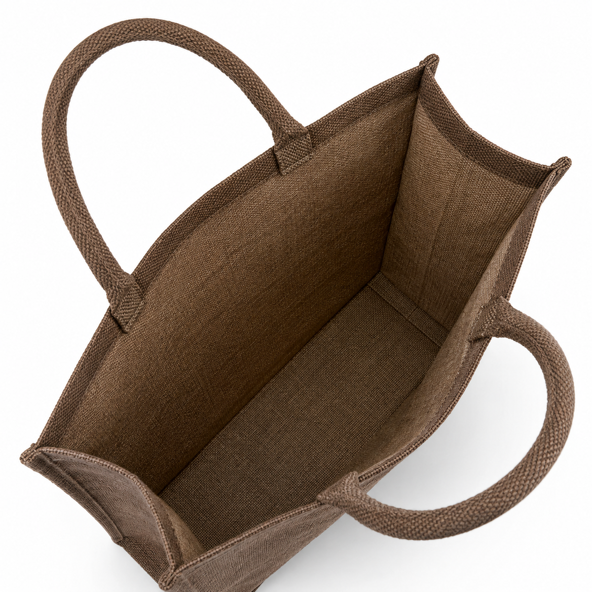 Premium Brown Jute Tote Shopping Bag
