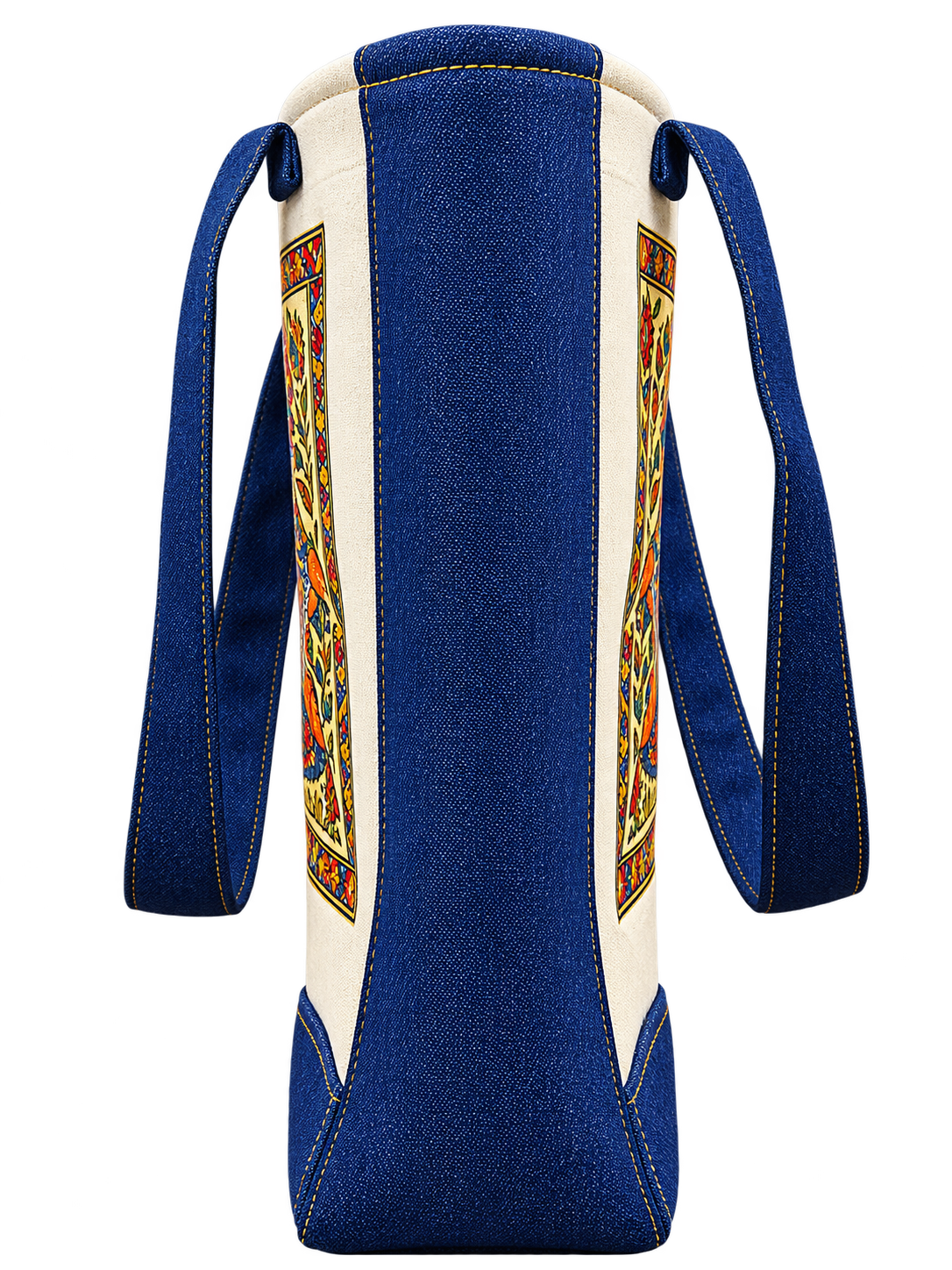 Royal Blue Traditional Art Canvas Tote Bag