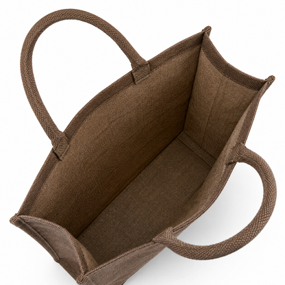 Premium Brown Jute Tote Shopping Bag