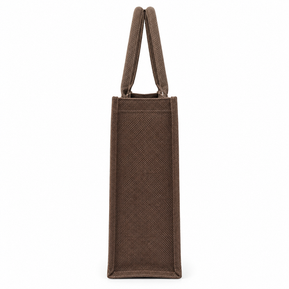 Premium Brown Jute Tote Shopping Bag