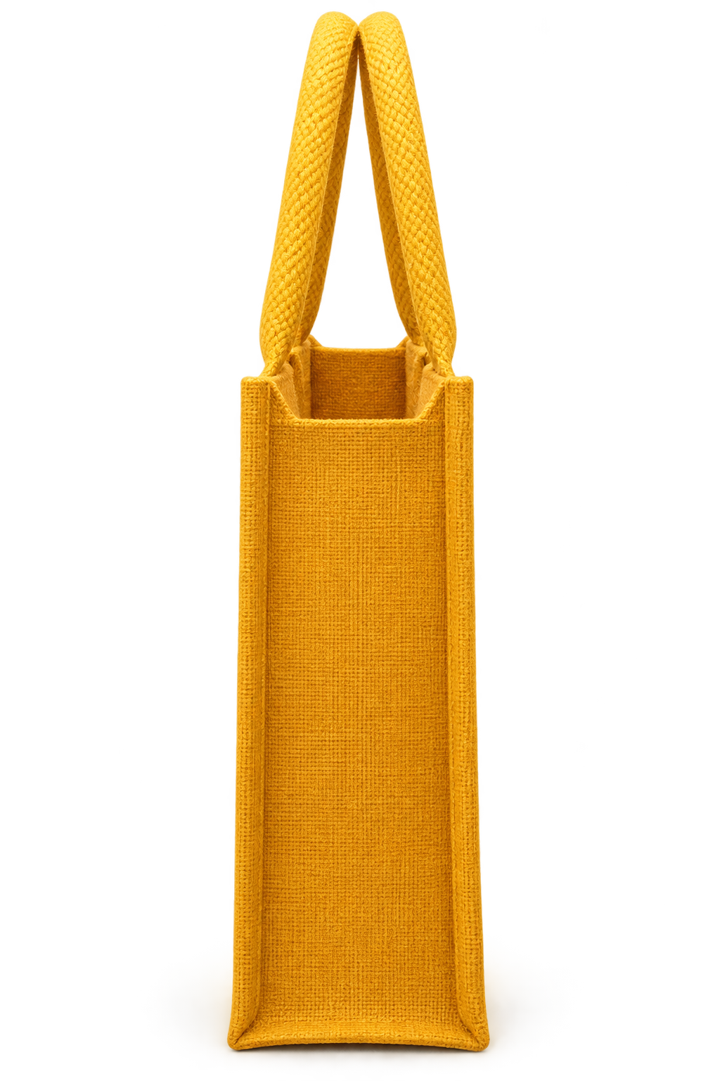Premium Yellow Jute Tote Shopping Bag for daily uses.