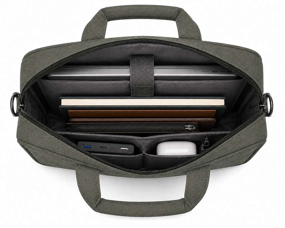 Professional Laptop Bag – Premium Office Briefcase for Men & Women with Shoulder Strap