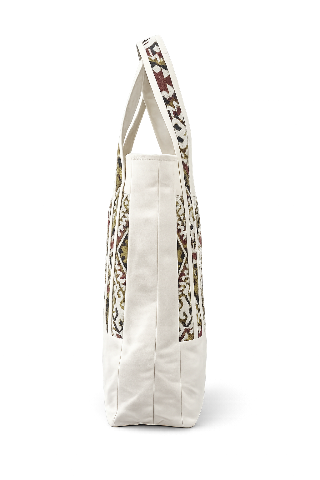 Premium Canvas and tapestry brown designed women tote bag