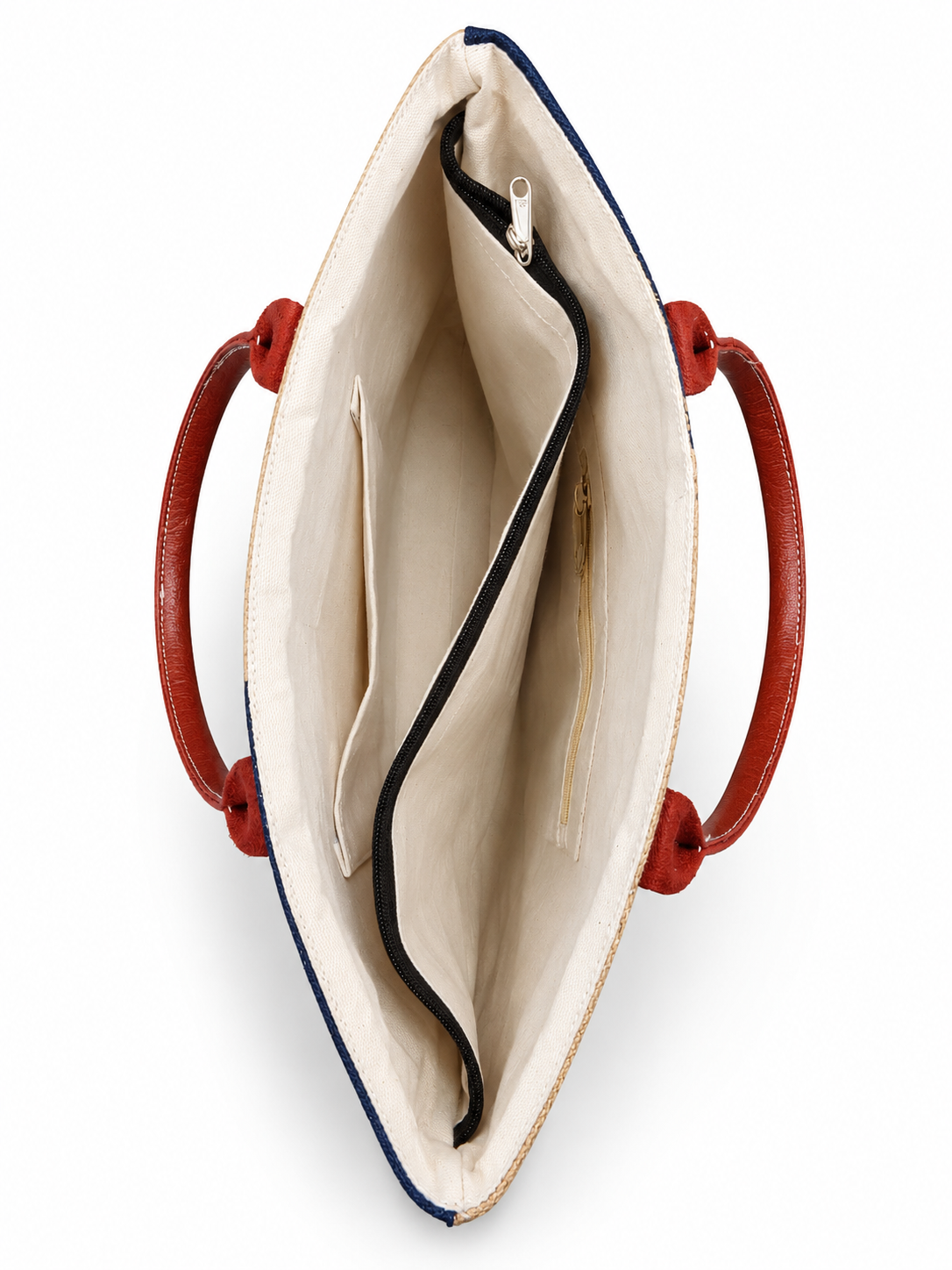 Dubai-Inspired Premium Tote Bag – Denim, Canvas & Jute Multi-Fabric Shopping & Everyday Carry Bag